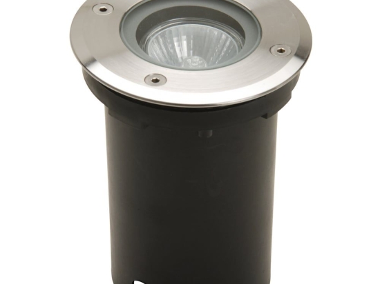 Σποτ Δαπέδου Χωνευτό Berlin Round 7700511012 IP67 GU10 150x110x110mm Matt Black Lutec