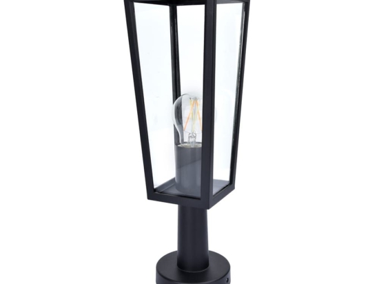 Φωτιστικό Δαπέδου Pine Small 7196601012 IP44 E27 42,6x12,1x12,1cm Matt Black Lutec