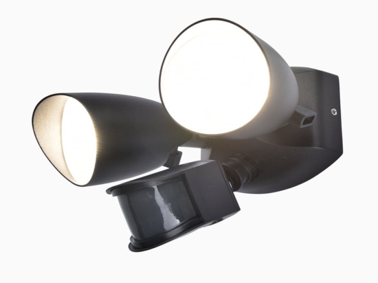 Φωτιστικό Τοίχου Shrimp 7622222012 IP54 Led 4000K Με Αισθητήρα Κίνησης 15,6x25,3x14,5 Matt Black Lutec