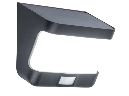 Φωτιστικό Τοίχου Ηλιακό Try 6939101330 IP54 Led 5000Κ 12,5x11,8x6,9cm Black Lutec