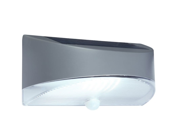 Φωτιστικό Τοίχου Ηλιακό Bread 6901501000 IP44 Led 4000K 11,4x12,4x22cm Silver Grey Lutec