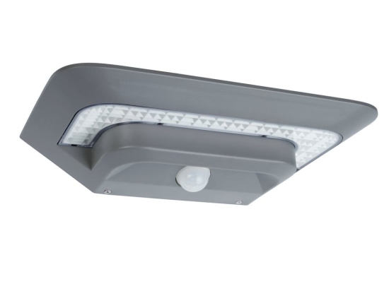 Φωτιστικό Τοίχου Ηλιακό Ghost 6901401337 IP44 Led 4000K 6,4x13,2x24,7cm Silver Grey Lutec