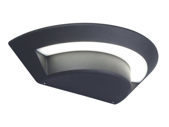 Φωτιστικό Τοίχου - Απλίκα Ghost Small Oval 5188003118 IP54 Led 4000K 7x13,4x26,4cm Dark Grey Lutec