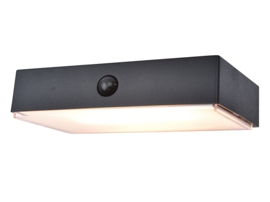Φωτιστικό Τοίχου Ηλιακό Fadi 6939501330 IP44 Led 2700-6500Κ Lutec Connect Με Αισθητήρα Κίνησης 4,3x18x10,5cm Black Lutec