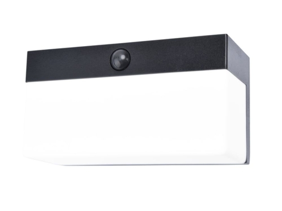 Φωτιστικό Τοίχου Ηλιακό Fran 6941502330 IP44 Led 2700-6500Κ Lutec Connect Με Αισθητήρα Κίνησης 9,1x18x7,9cm Black Lutec