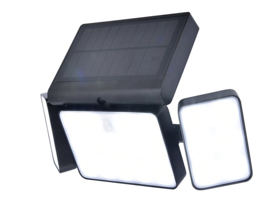 Προβολέας Τοίχου Ηλιακός Tuda 6935502330 IP44 Led 2700K-6500K Lutec Connect Με Αισθητήρα Κίνησης 32,1x20,9x11,7cm Black Lutec