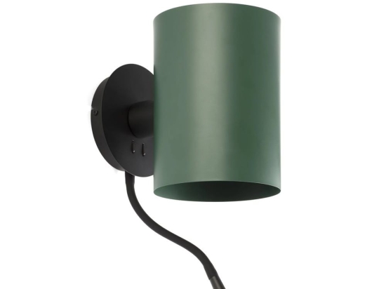 Φωτιστικό Τοίχου - Απλίκα Guadalupe 20032-81 E27/Led 3000K, 100Lm Black-Green Faro Barcelona