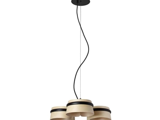 Φωτιστικό Οροφής Κρεμαστό Loop 29397 LED 18W 2700K 1050Lm Black-Ash Tree Faro Barcelona