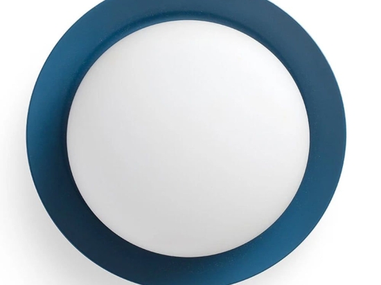 Φωτιστικό Τοίχου - Οροφής May 40097 LED 4W 3000K Blue Faro Barcelona Μέταλλο,Γυαλί