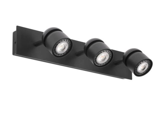 Φωτιστικό Τοίχου Coco 40667 3xGU10 Black Faro Barcelona