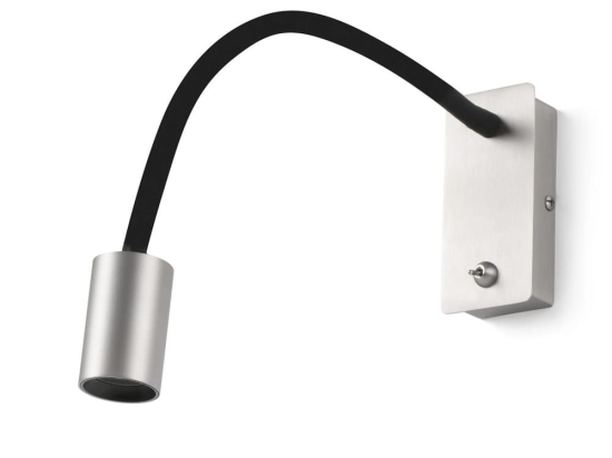 Φωτιστικό Τοίχου - Reader Leser 41026 Led 5W 3000K 300Lm Nickel Faro Barcelona