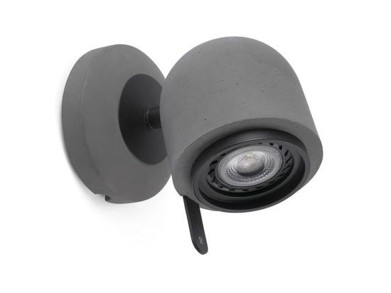Φωτιστικό Τοίχου - Spot Stone-1 43500 GU10 LED max 8W Grey Faro Barcelona