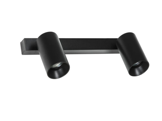 Φωτιστικό Τοίχου - Spot Stan 43743 2xGU10 max 8W Black Faro Barcelona