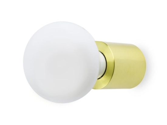 Φωτιστικό Τοίχου - Οροφής Ten 62153 E27 max 15W Satin Gold Faro Barcelona