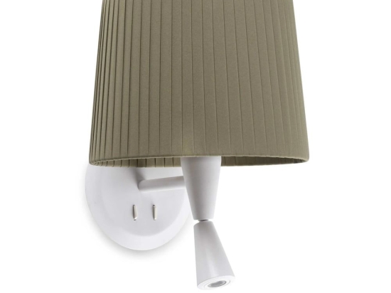 Φωτιστικό Τοίχου - Απλίκα Samba 64308-37 E27 Mε Reader 3W 3000K 280Lm White -Green Faro Barcelona