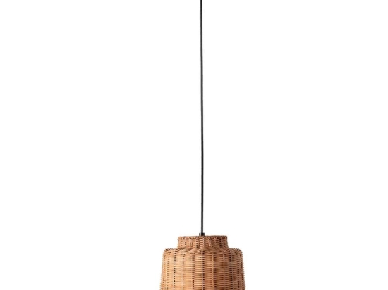 Φωτιστικό Οροφής Κρεμαστό Saipan 65134-76 E27 max 15W Black-Rattan Faro Barcelona