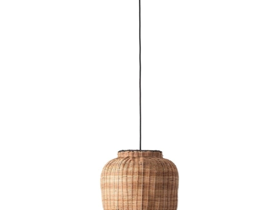 Φωτιστικό Οροφής Κρεμαστό Tupai 65134-77 E27 max 15W Black-Rattan Faro Barcelona