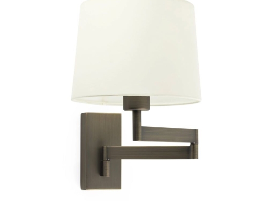 Φωτιστικό Τοίχου - Απλίκα Artis Articulated 68494-02 E27 max 15W Bronze - Beige Faro Barcelona