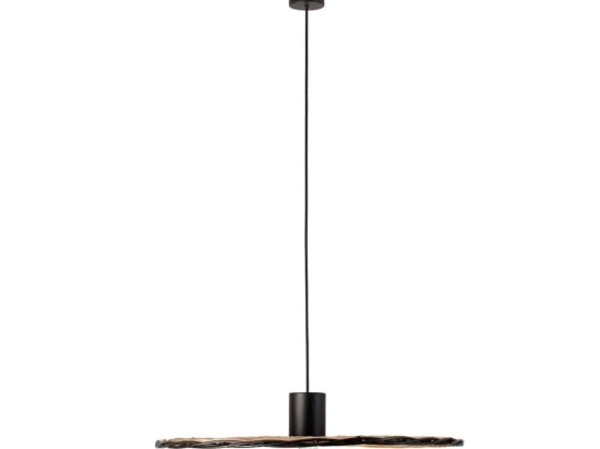 Φωτιστικό Οροφής Κρεμαστό Costas 68590-69 ø60 E27 max 15W Black-Rattan Faro Barcelona