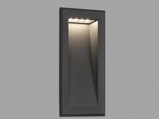 Φωτιστικό Τοίχου Χωνευτό Soun -2 70833 LED 5W 3000K 280Lm Dark Grey Faro Barcelona