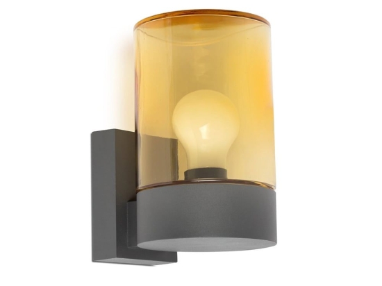 Φωτιστικό Τοίχου - Απλίκα Kila 71745 E27 max 15W Dark Grey-Orange Faro Barcelona