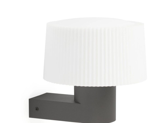 Φωτιστικό Τοίχου Muffin 74432A-04 E27 max 15W Dark Grey Faro Barcelona