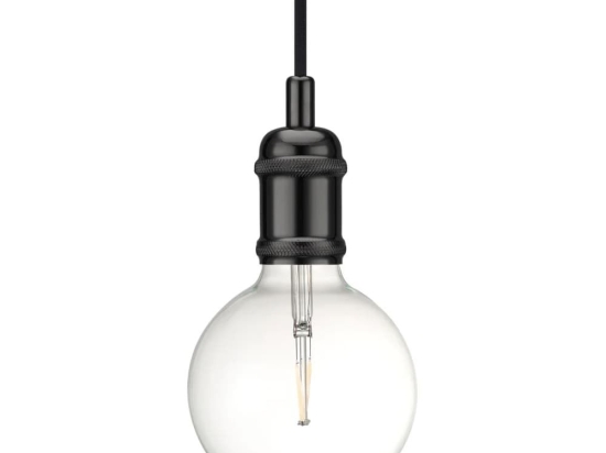 Φωτιστικό Οροφής Κρεμαστό Avra 84800003 E27 60W 5,1x10,2cm Black-Chrome Nordlux