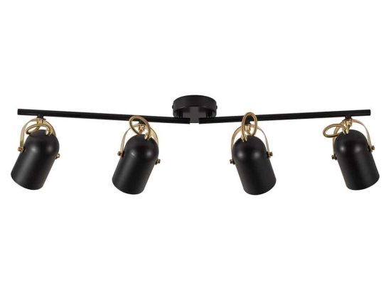Φωτιστικό Οροφής - Spot Lotus 4 50130103 E14 71,5x20cm Black-Brass Nordlux