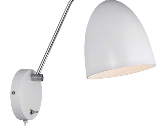 Φωτιστικό Τοίχου Alexander 48621001 35x28cm 1xE27 15W White Nordlux Μέταλλο,Πλαστικό