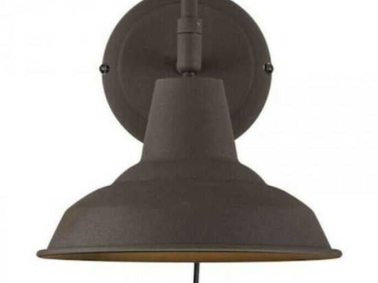 Φωτιστικό Τοίχου Andy 48491009 27x23cm 1xE27 60W Rust-Brown Nordlux Μέταλλο,Πλαστικό