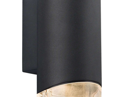 Φωτιστικό Τοίχου Arn Single 45471003 11x17,5cm 1xGU10 28W IP44 Black Nordlux Αλουμίνιο, Πλαστικό