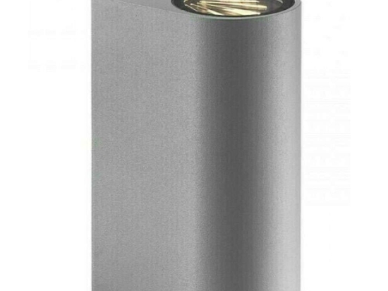 Φωτιστικό Τοίχου Asbol 84971010 9,5x15cm Led 2x150Lm 6,5W 3000K IP44 Grey Nordlux Αλουμίνιο,Γυαλί