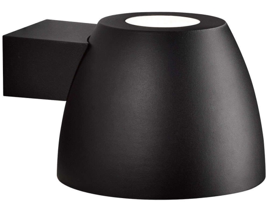 Φωτιστικό Τοίχου Bell 76391003 24,5x15cm 1xE27 15W IP44 Black Nordlux Αλουμίνιο, Πλαστικό