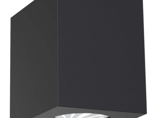 Φωτιστικό Τοίχου Canto Kubi 2 49711003 10x8,7x10,4 Led 500Lm 2x6W 2700K IP44 Black Nordlux Αλουμίνιο