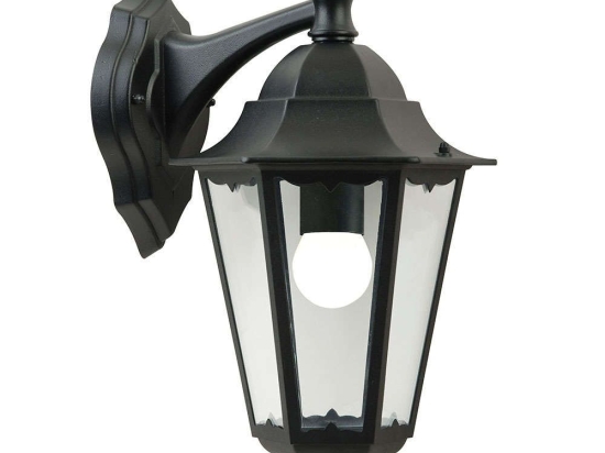 Φωτιστικό Τοίχου Cardiff Down 74381003 21x40cm 1xE27 60W IP44 Black Nordlux Αλουμίνιο,Γυαλί