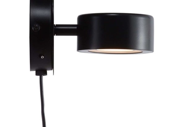 Φωτιστικό Τοίχου Clyde 2010821003 13,6x10cm Dimmable Led 350Lm 5W 2700K Black Nordlux Μέταλλο,Πλαστικό