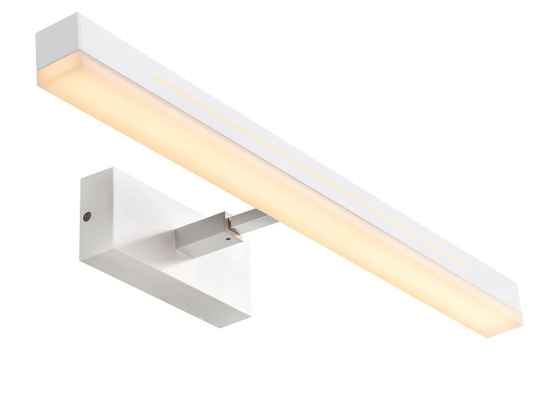 Φωτιστικό Τοίχου Otis 60 2015411001 7,5x60cm Dimmable Led 1650Lm 17W 3000K IP44 White Nordlux Αλουμίνιο, Πλαστικό