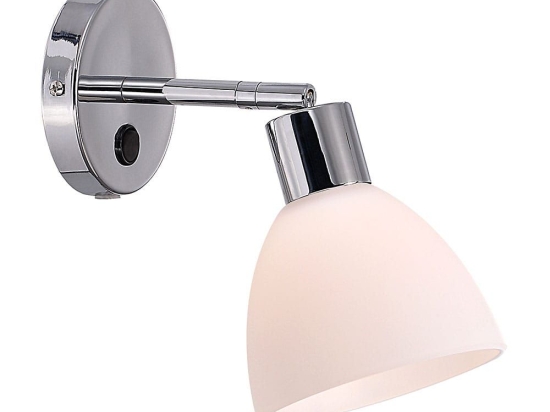 Φωτιστικό Τοίχου Ray 63191033 23x20cm 1xE14 40W Chrome Nordlux Μέταλλο,Γυαλί