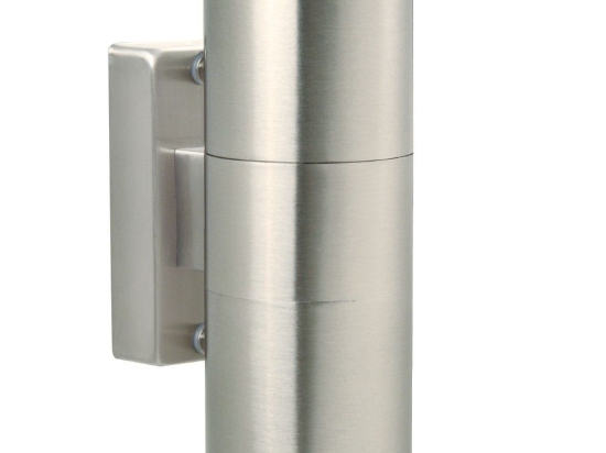 Φωτιστικό Τοίχου Tin Double 21279134 11,5x17cm 2xGU10 35W IP54 Steel Nordlux Ατσάλι,Γυαλί