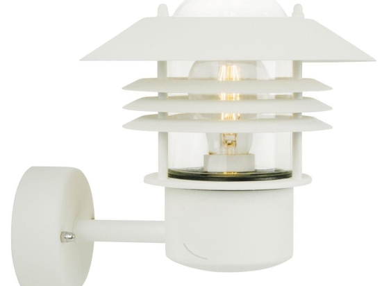 Φωτιστικό Τοίχου Vejers 25091001 22x23cm 1xE27 60W IP54 White Nordlux Ατσάλι,Γυαλί