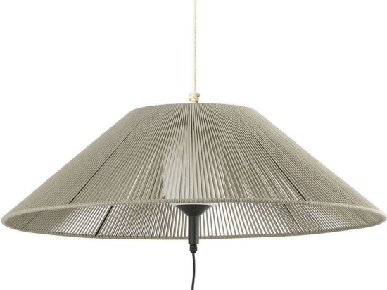 Φωτιστικό Οροφής Φορητό Saigon Φ105x30cm 1xE27 15W Beige-Dark Grey Faro Barcelona