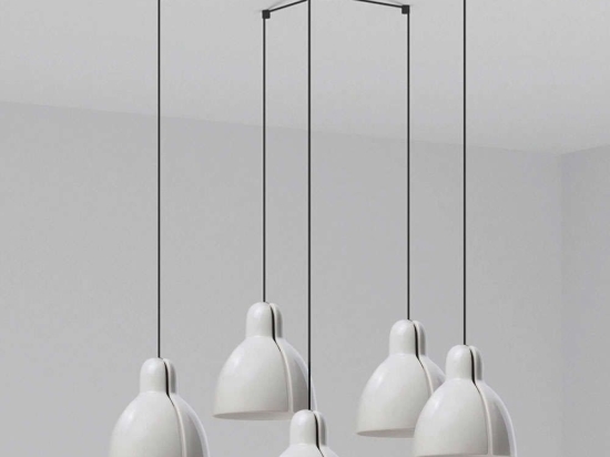 Φωτιστικό Οροφής Venice 64255-111-5L Φ20cm 5xE27 15W White Faro Barcelona