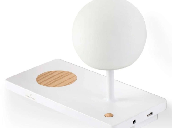 Φωτιστικό Τοίχου Με Φορτιστή Niko L 01014A 30x14,5x22cm Dim Led 7W White-Natural Faro Barcelona