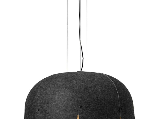 Φωτιστικό Οροφής Mute 20104 Φ80x37cm Led 2650lm 24W 4000K Dark Grey-Brown Faro Barcelona