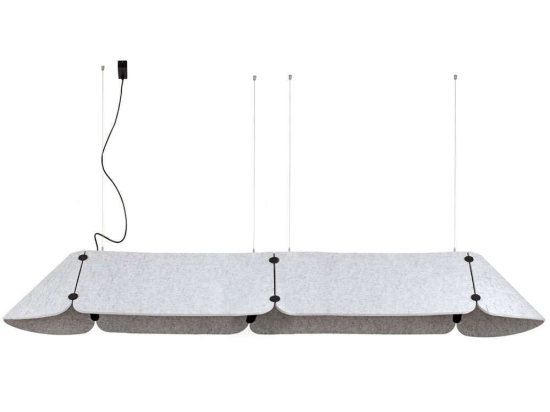 Φωτιστικό Οροφής Fonovia 20107 240x67x29cm Led 3600lm 50W 3000K Grey Faro Barcelona
