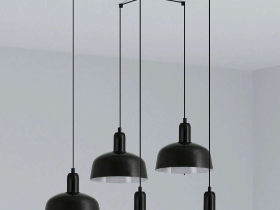 Φωτιστικό Οροφής Tatawin S 20340-117-5L 5xE27 15W Black Faro Barcelona