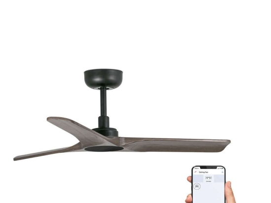 Ανεμιστήρας Οροφής Heywood 33806WP Smart Fan Με Τηλεχειριστήριο Φ90cm Black-Brown Faro Barcelona