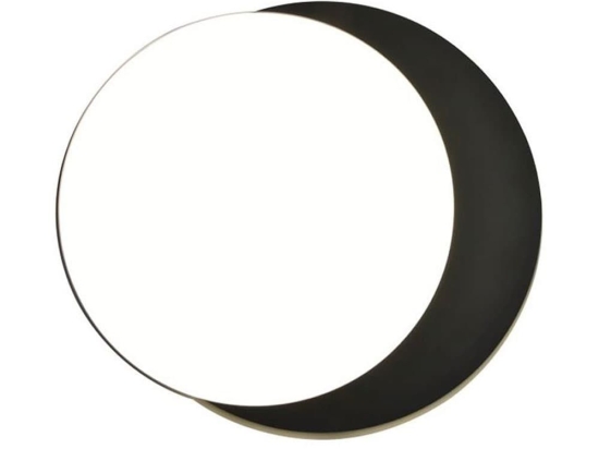 Φωτιστικό Οροφής - Πλαφονιέρα Goleta 5205801012 D30cm 3000K/4000K 1700Lm Black Lutec Αλουμίνιο,Οπαλίνα