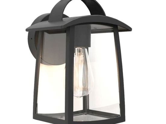 Φωτιστικό Τοίχου Kelsey 5273603012 17x18,5x26cm E27 40W Black Lutec