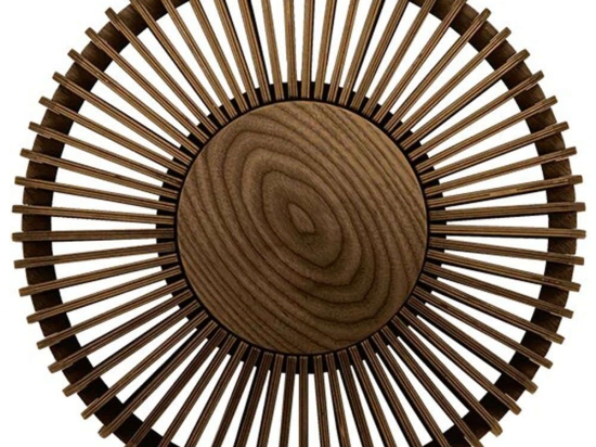 Φωτιστικό Τοίχου - Οροφής Clava 2382 Φ35x16,4cm 1xE27 15W Dark Oak Umage